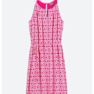 NWT Market & Spruce Maggy Knit Dress Pink/White
